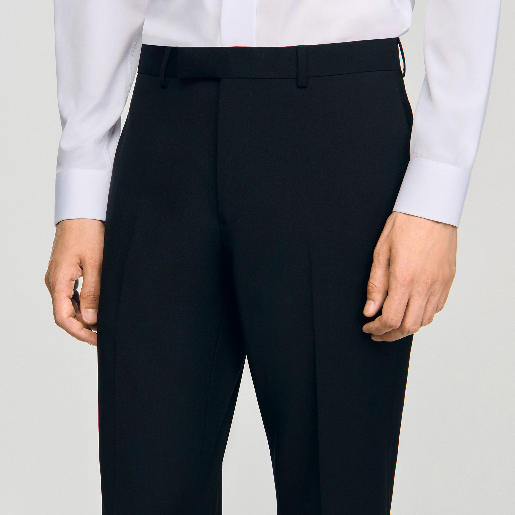 Pantalon satijnen details