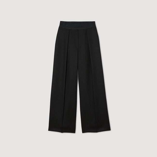 Wijde broek met elastische taille