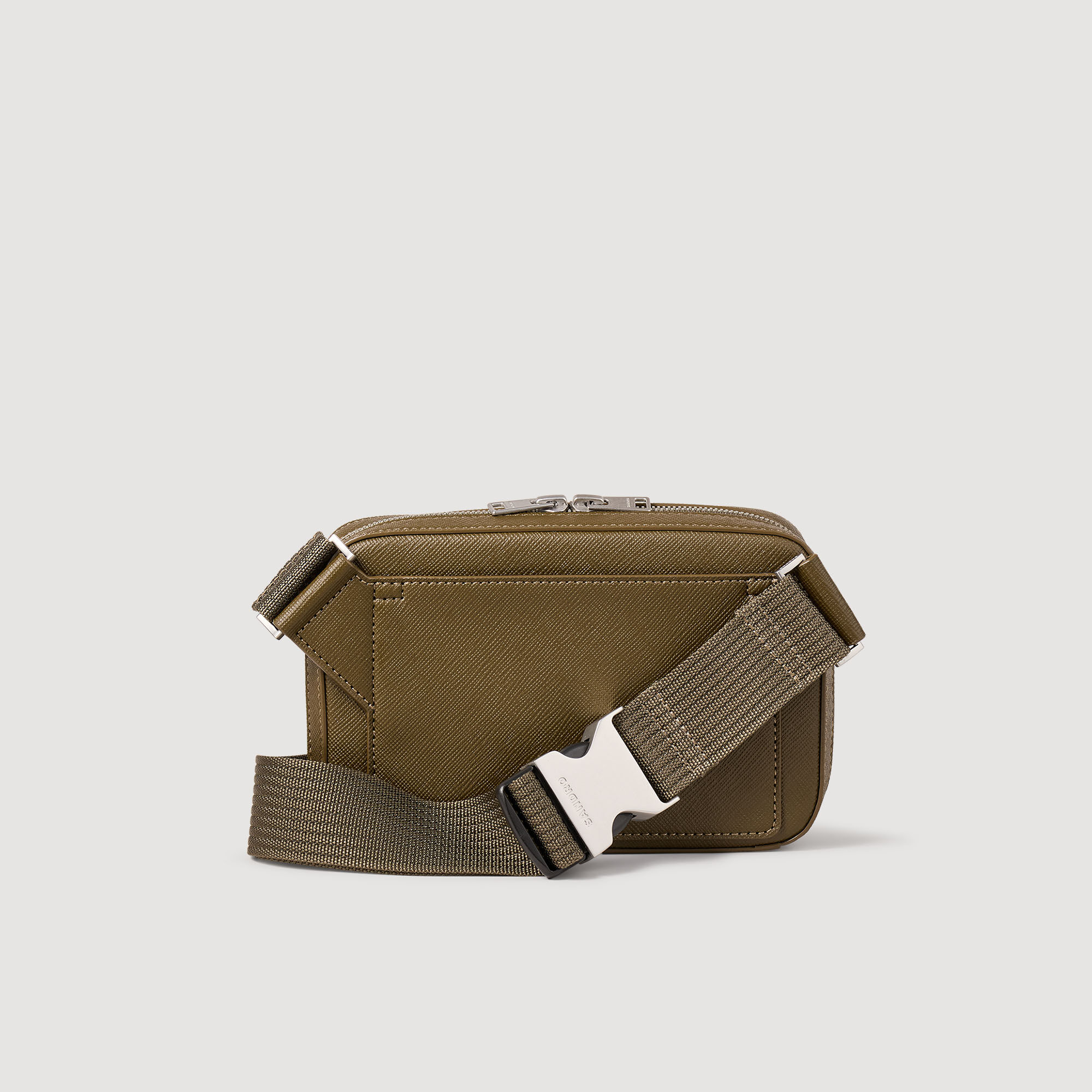 Kleine tas van gereconstrueerd leer