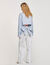Overhemdblouse lang striksluiting op rug