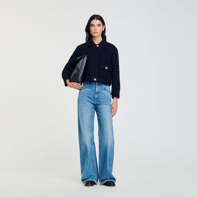 Kort tweed jasje