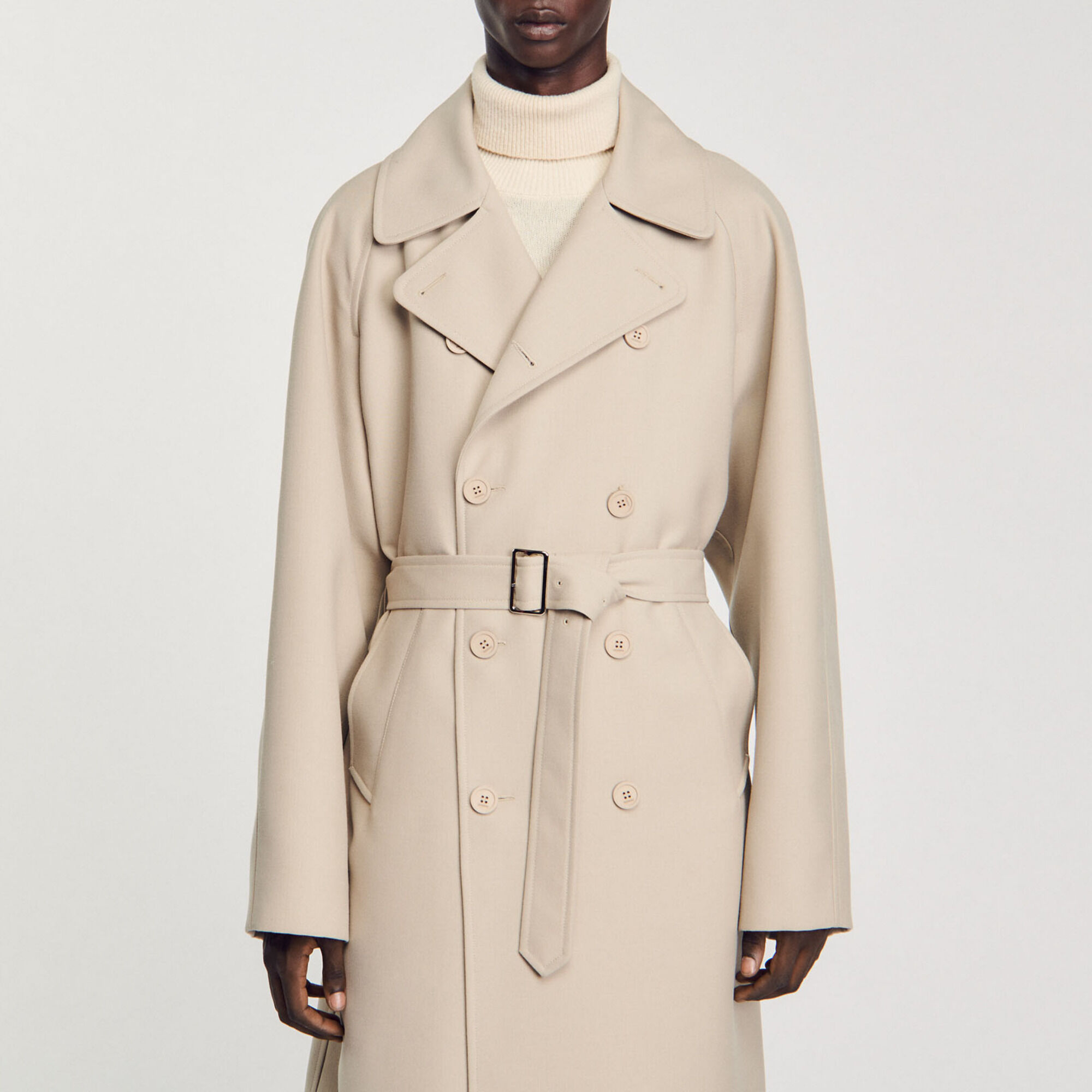 Lange trenchcoat