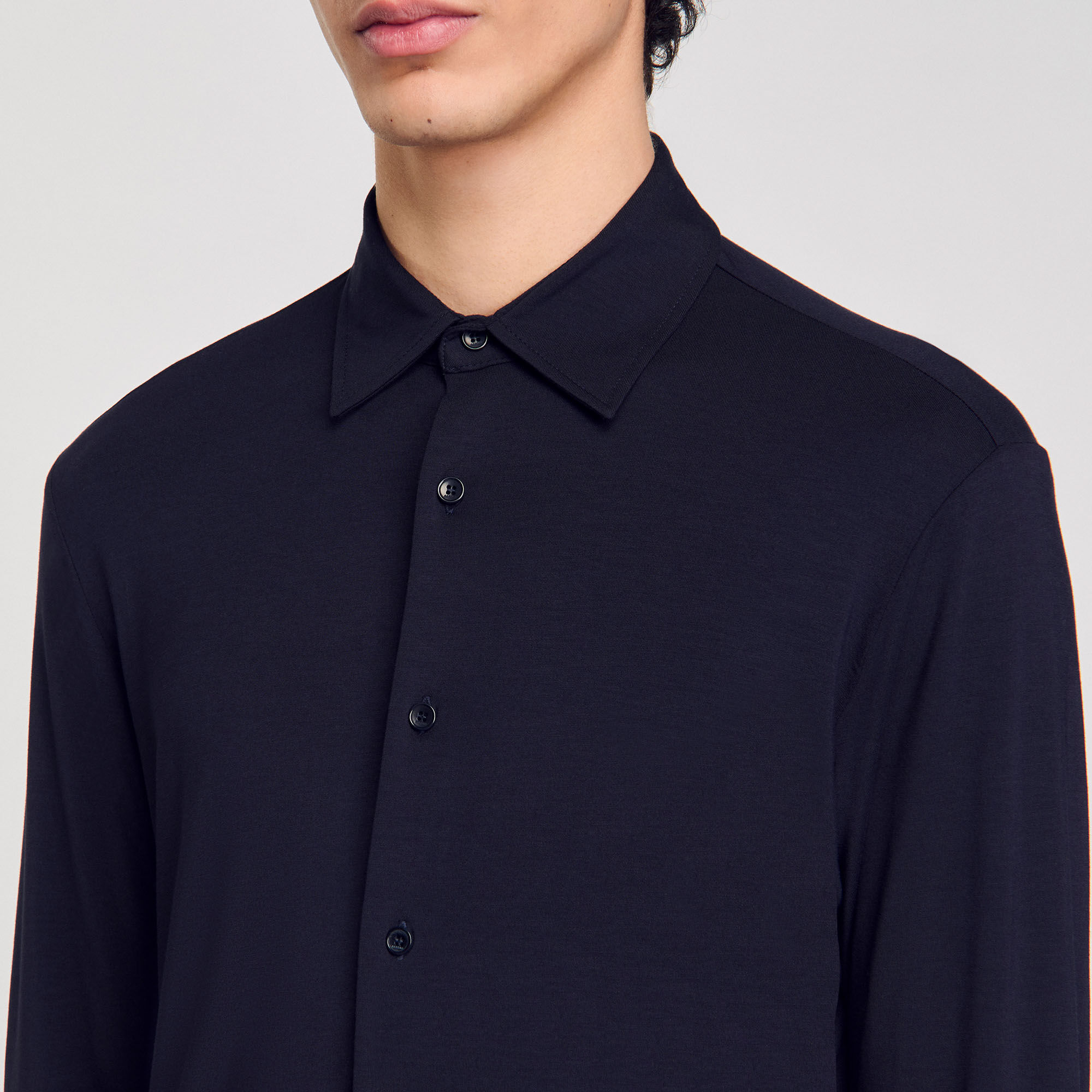 Overhemd jersey stof