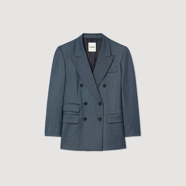 Gestreepte blazer
