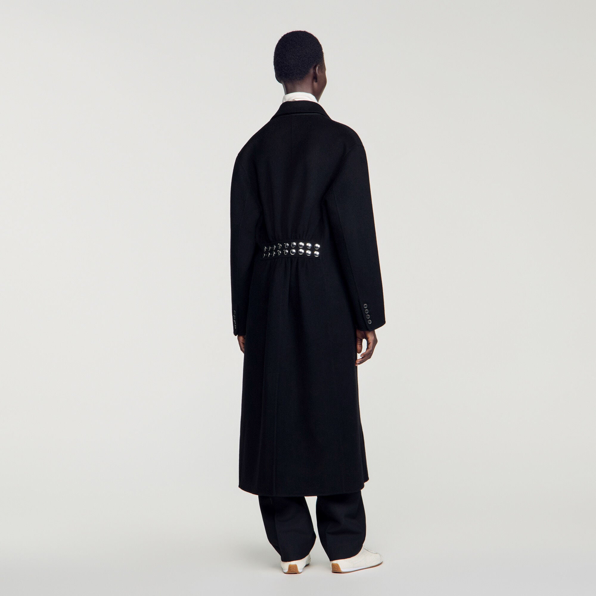Dubbelzijdige jas met studs - Vrouw | Sandro