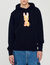 Sweater met capuchon en konijnenprint