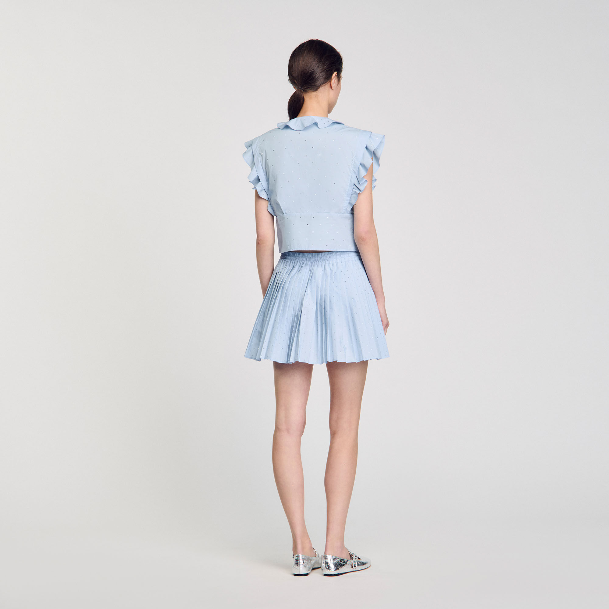 Top met volants en stras