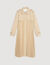 Plissé trenchcoat met riem