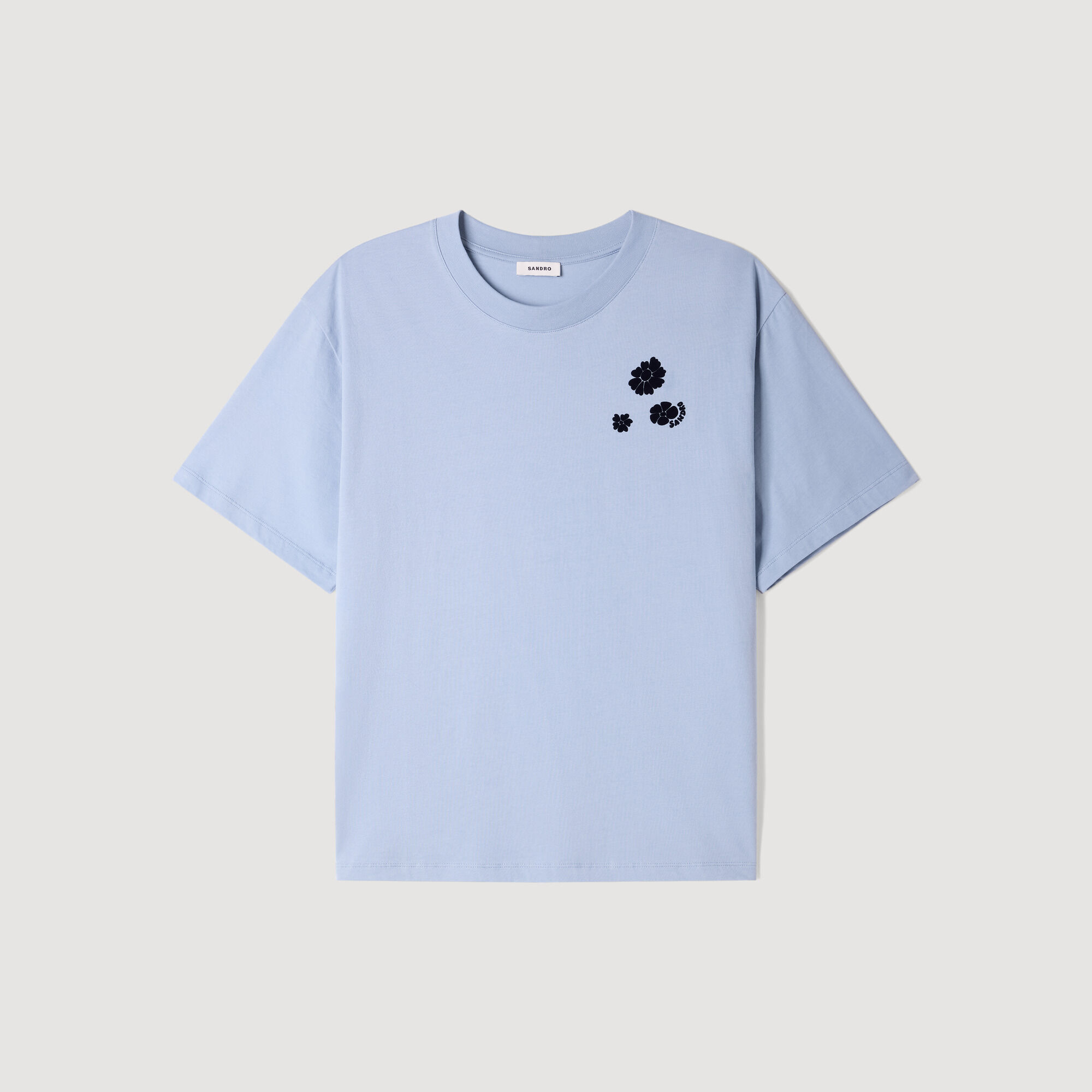 Katoenen T-shirt met bloemenprint