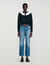 Cardigan vest contrasterende kraag
