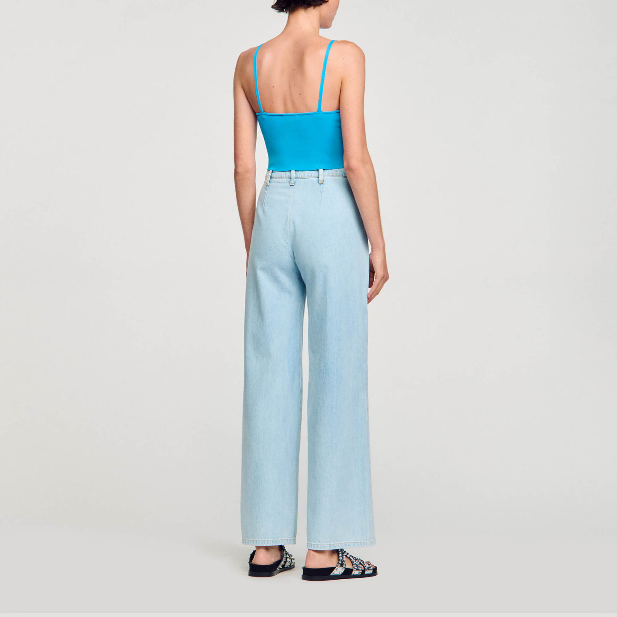 Bustier top met stras schelpen