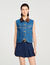 Mouwloos denim jack