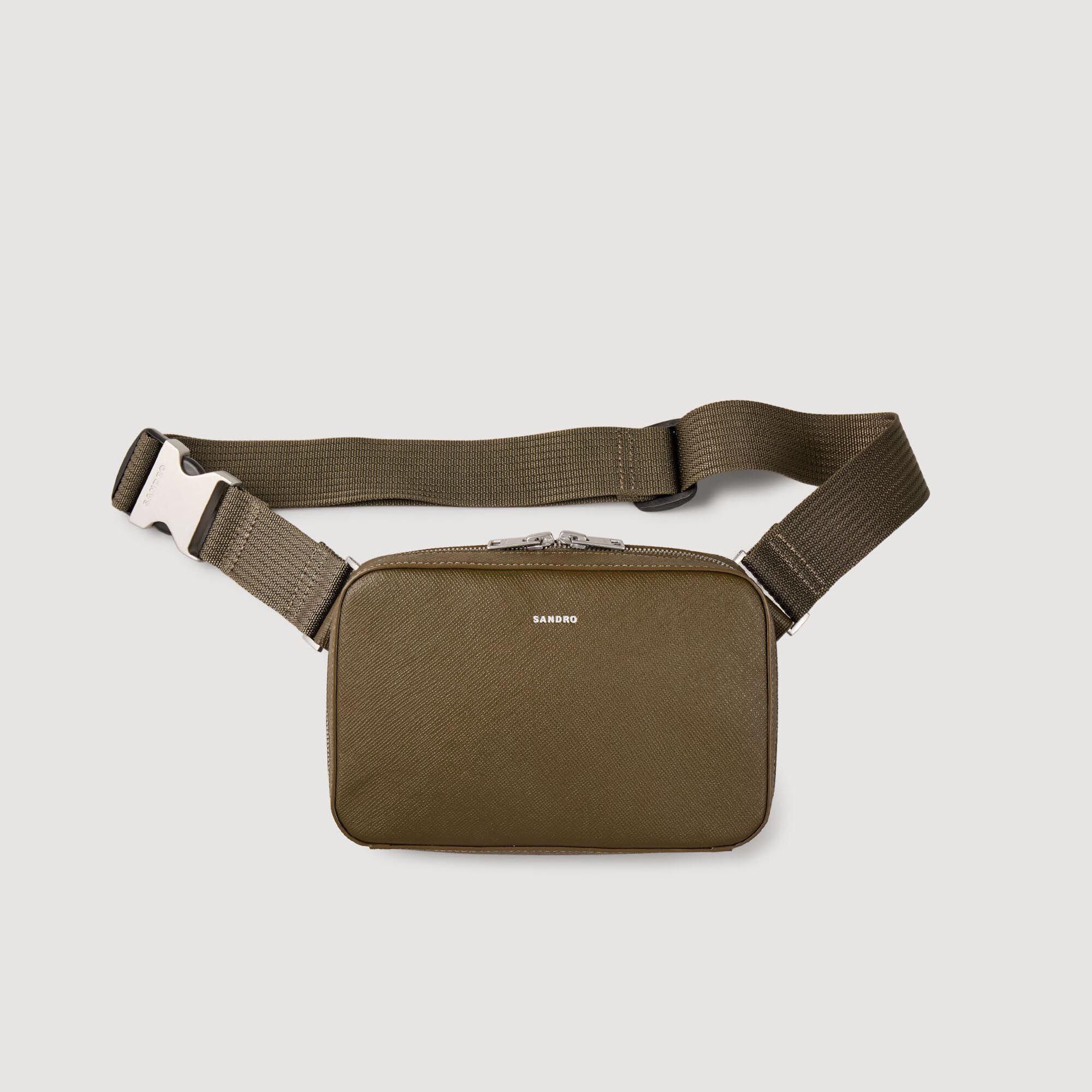 Kleine tas van gereconstrueerd leer