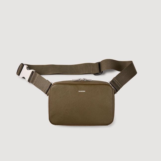 Kleine tas van gereconstrueerd leer