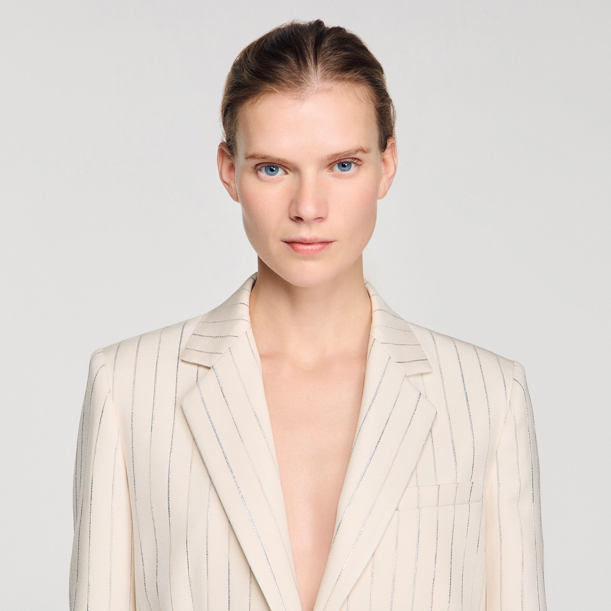 Getailleerde blazer met strepen