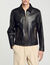 Leren jack verweerde look