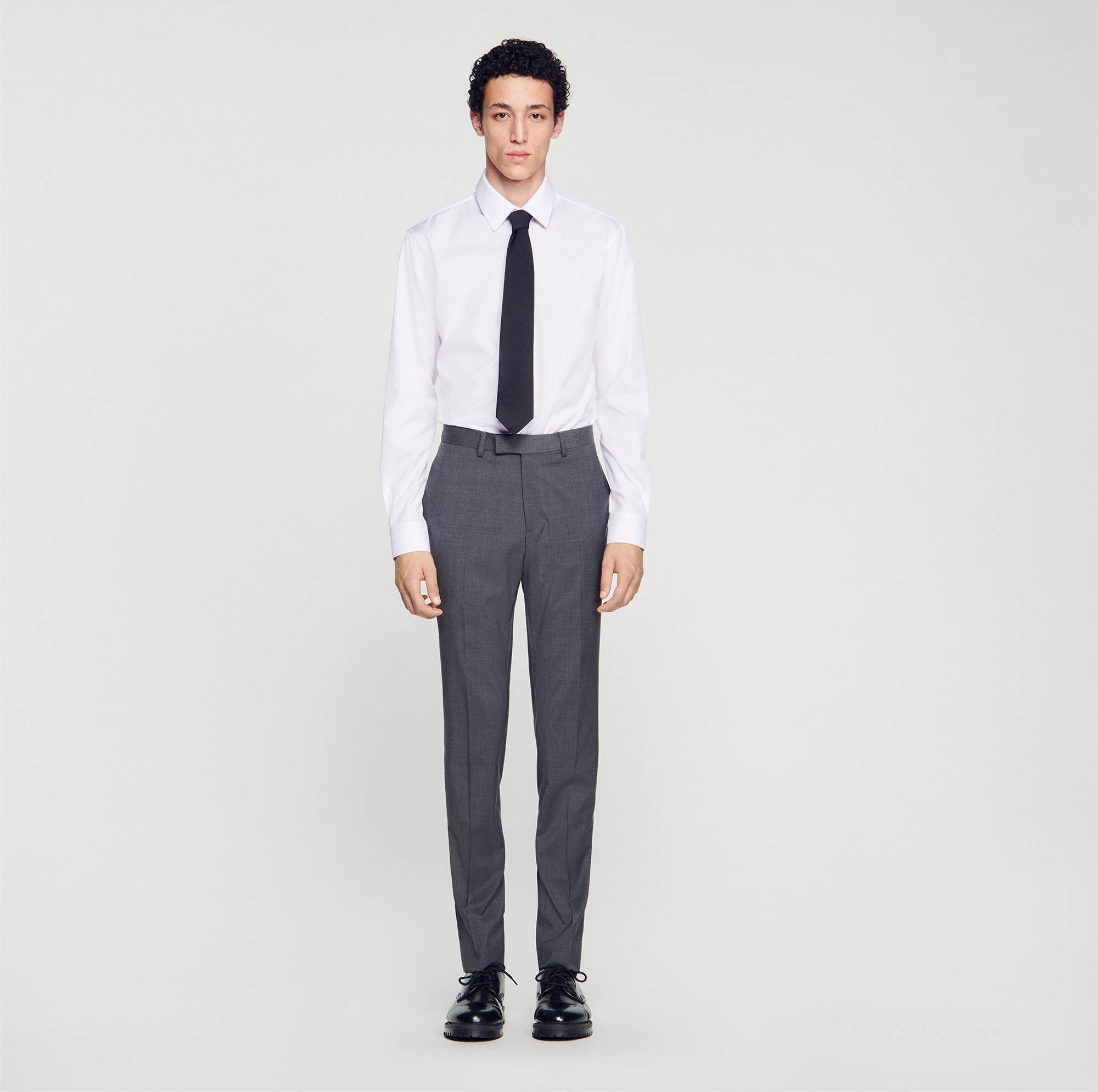 Pantalon kostuum van wol