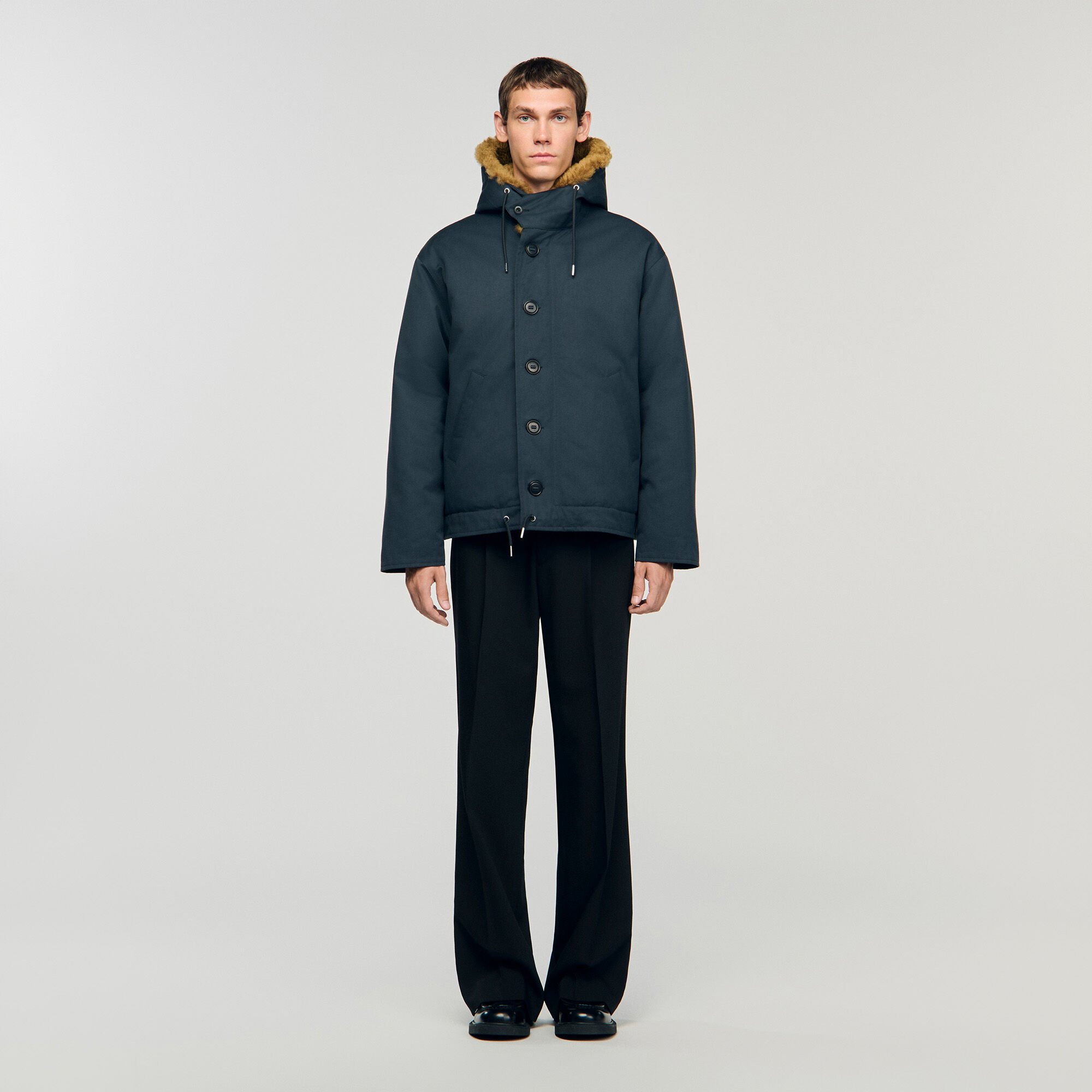 Katoenen parka met capuchon