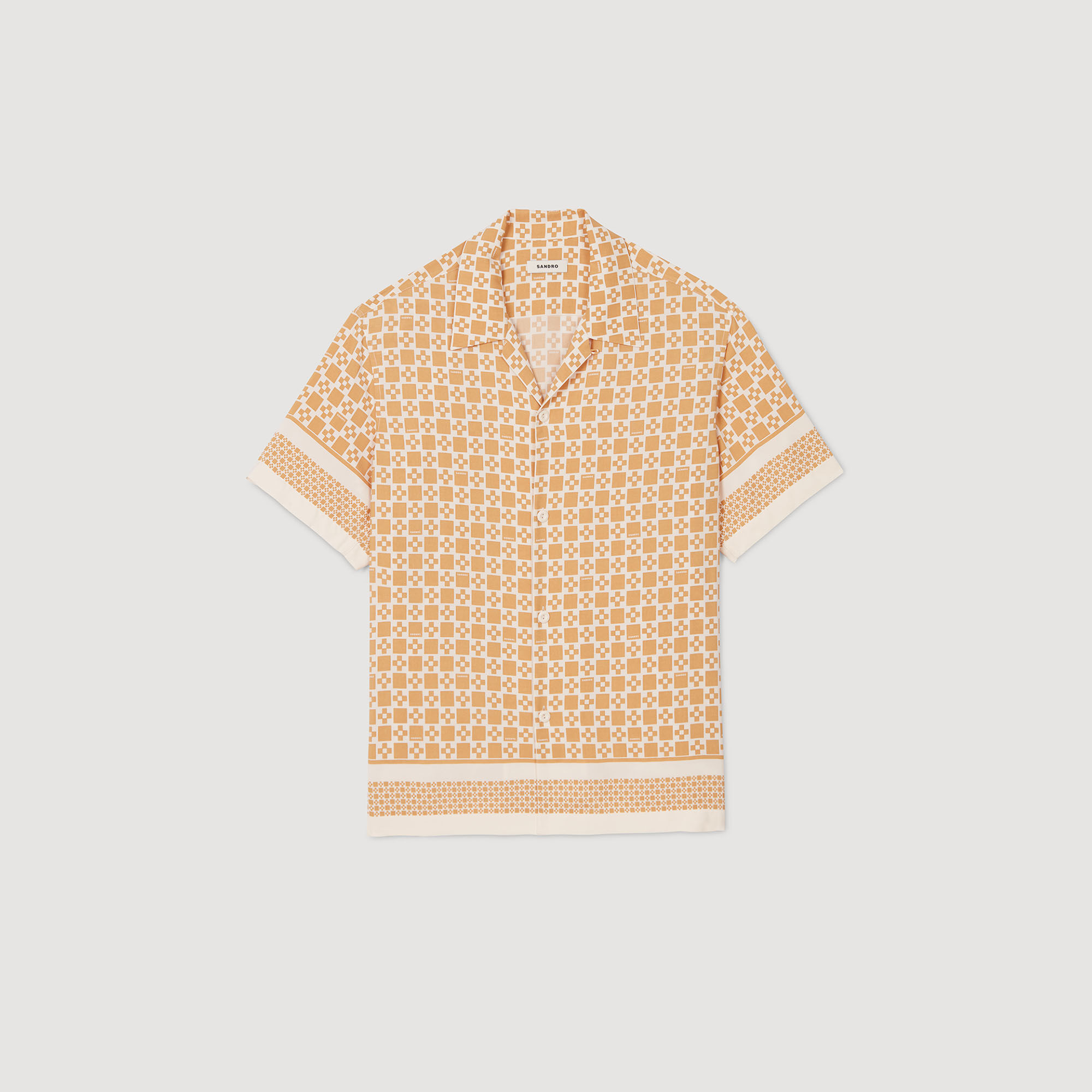 Overhemd soepel Square Cross print