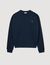 Sweatshirt oversized met leren patch