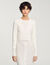 Cardigan vest kort met parels