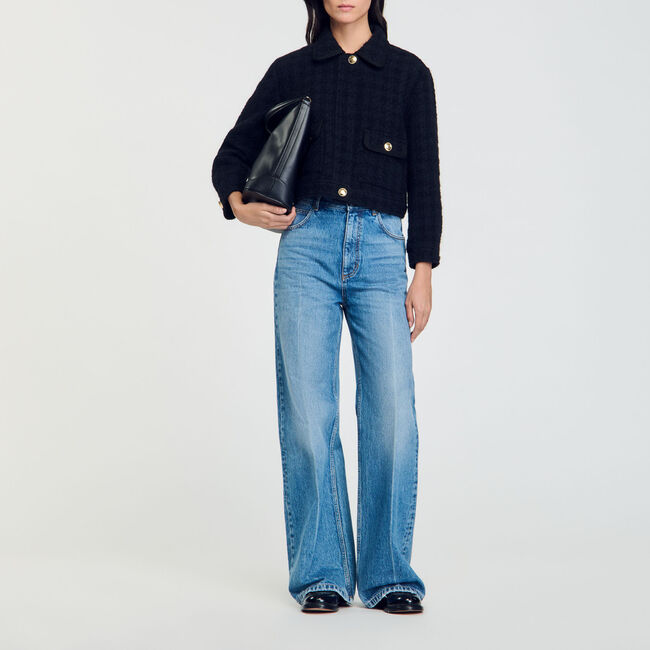 Kort tweed jasje - Vrouw | Sandro