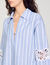 Overhemdblouse gestreept