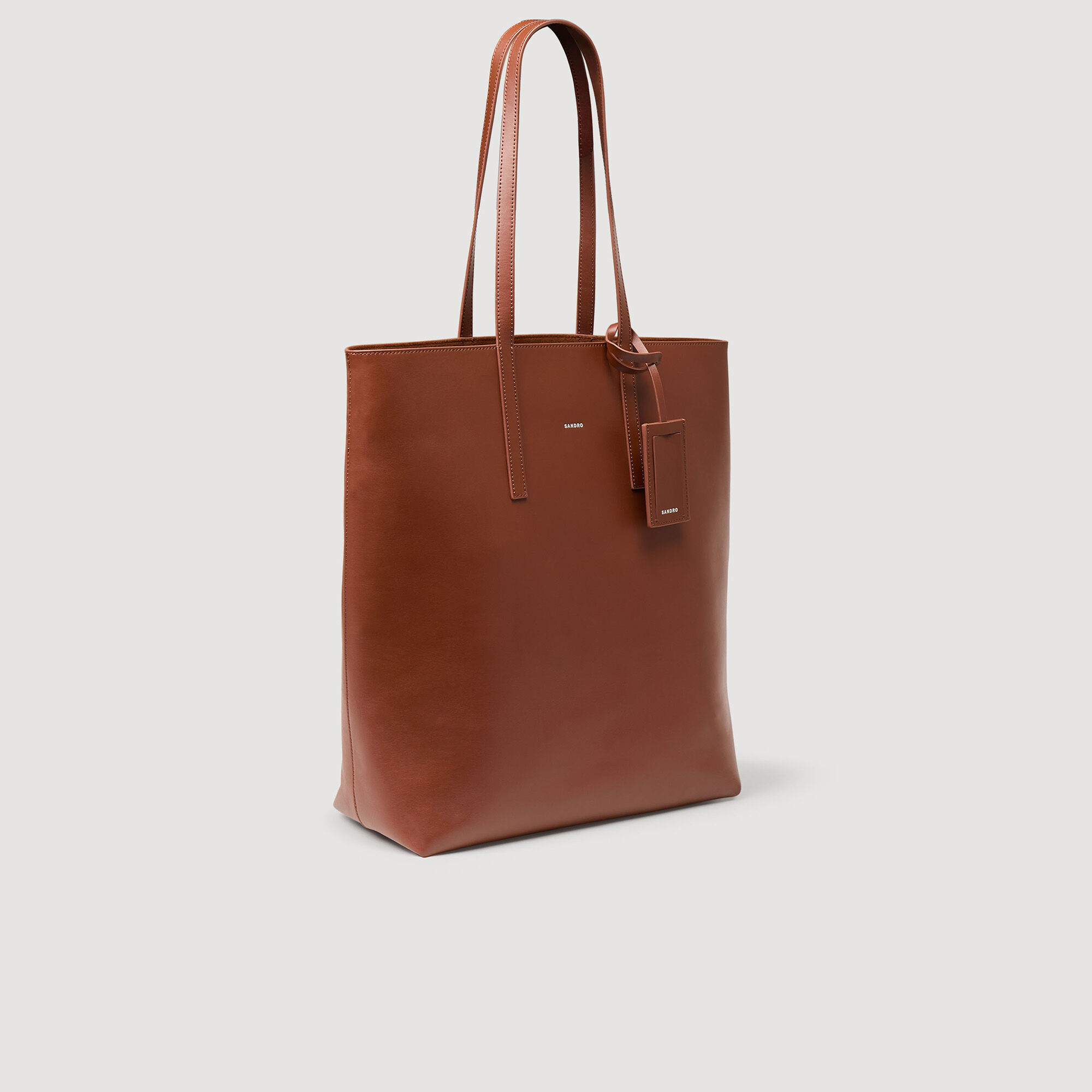 Shopper van leer