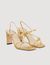 Sandalen van reliëfleer