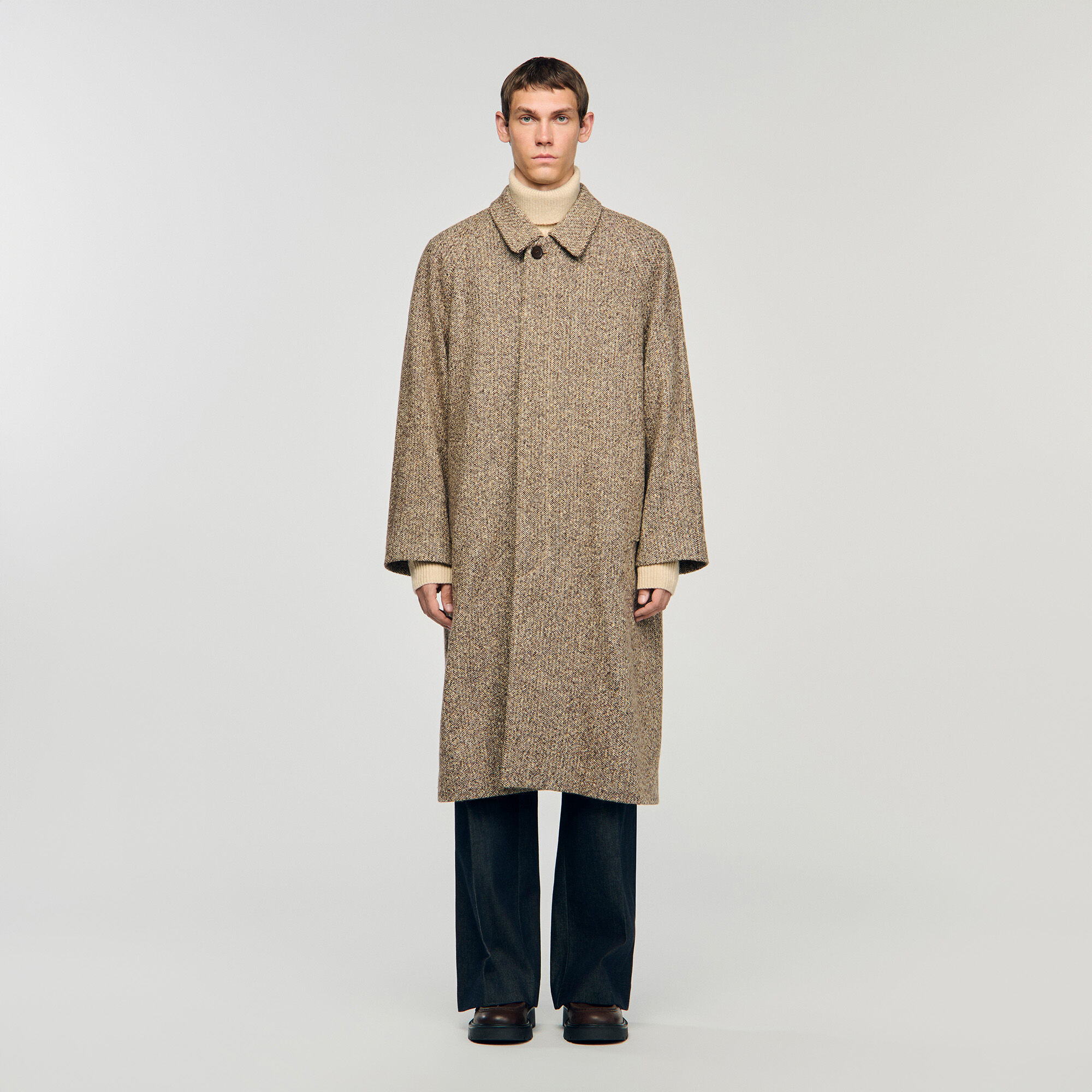 Oversized wollen jas