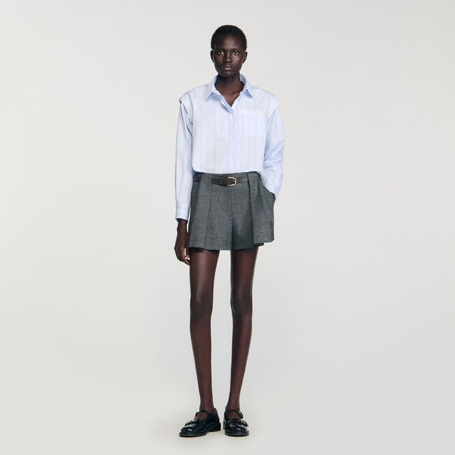 Overhemdblouse gestreept