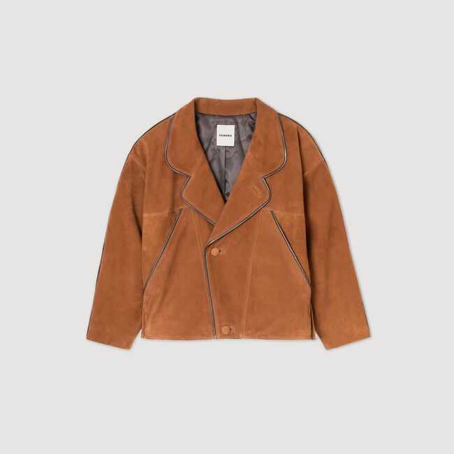 Oversized suède jack