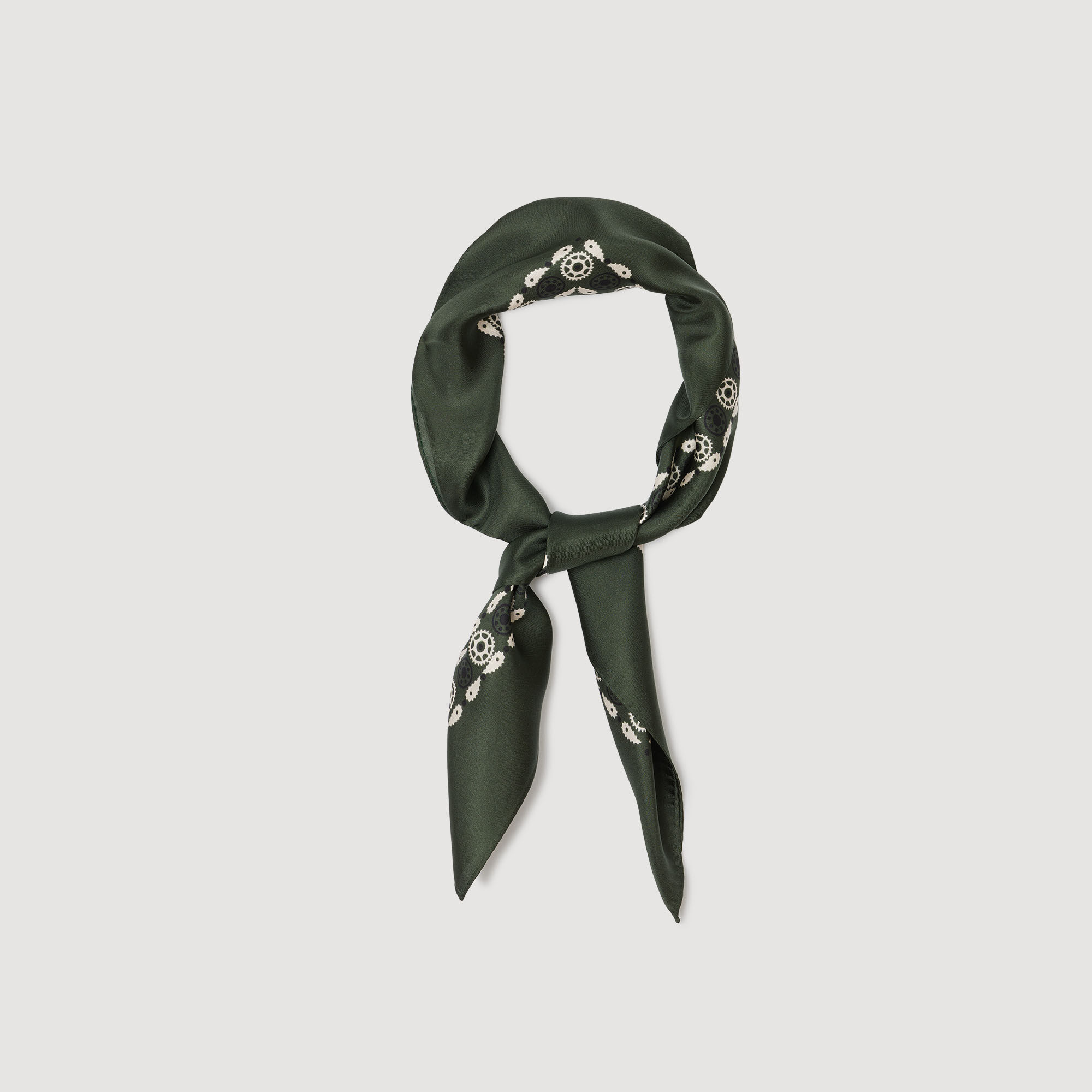 Foulard zijde bandana print
