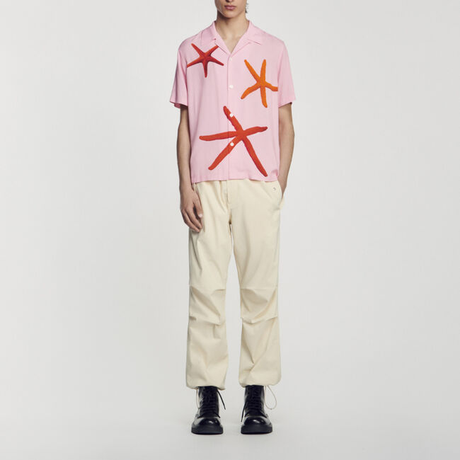 Overhemd met zeesterrenprint