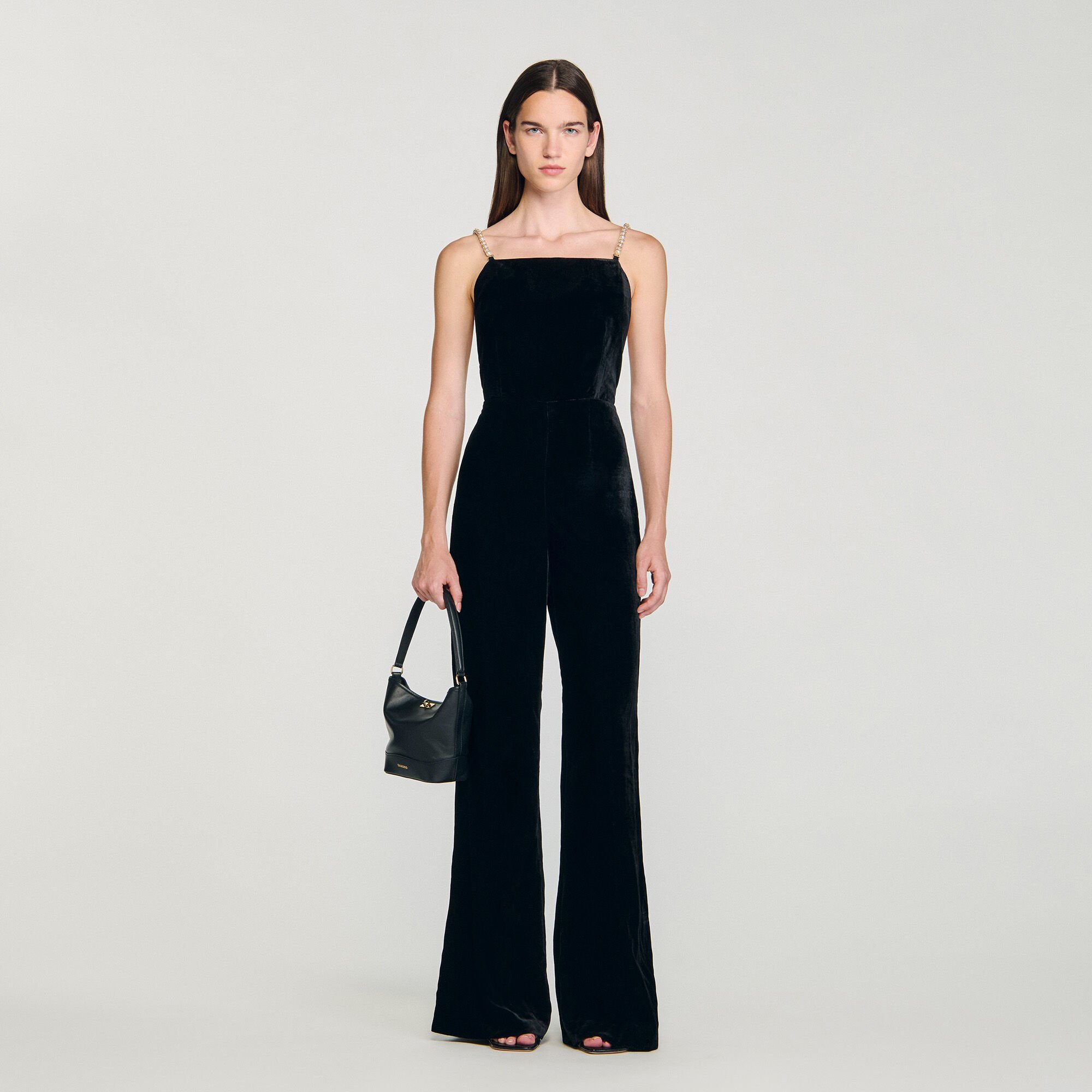 Fluwelen jumpsuit