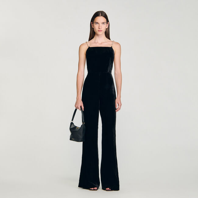 Fluwelen jumpsuit