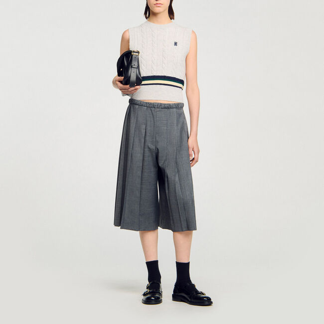 Lange geplooide short - Vrouw | Sandro