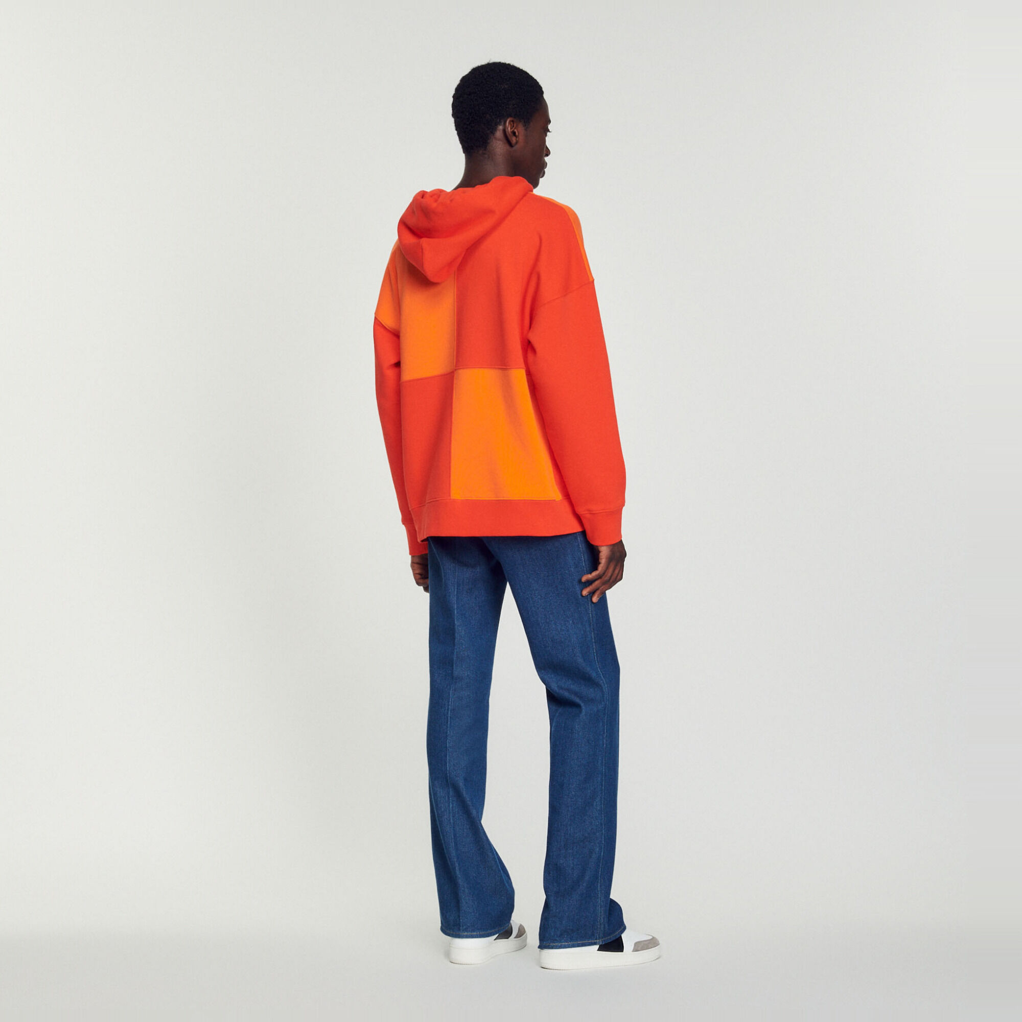 Oversized hoodie van molton