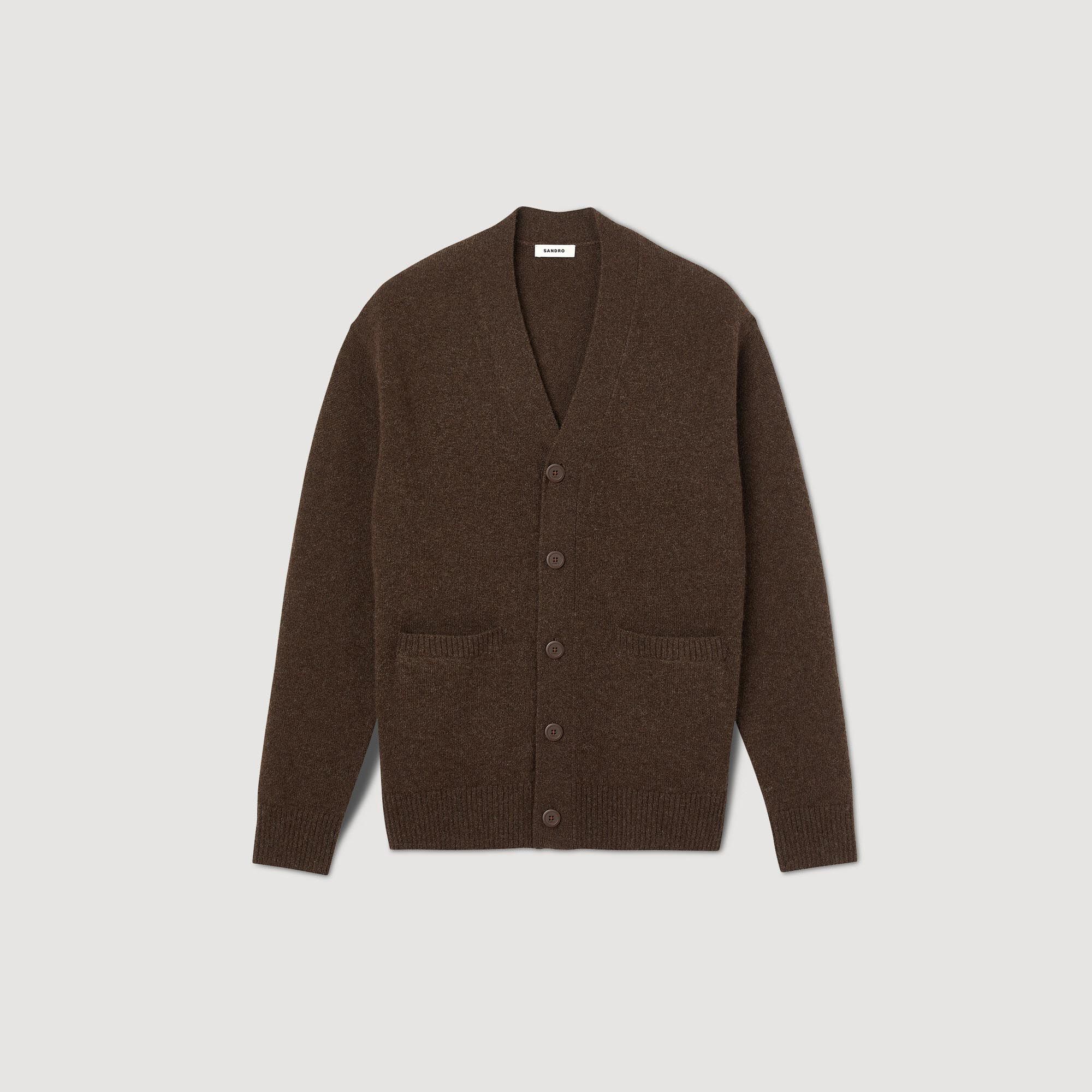 Cardigan van jak wol