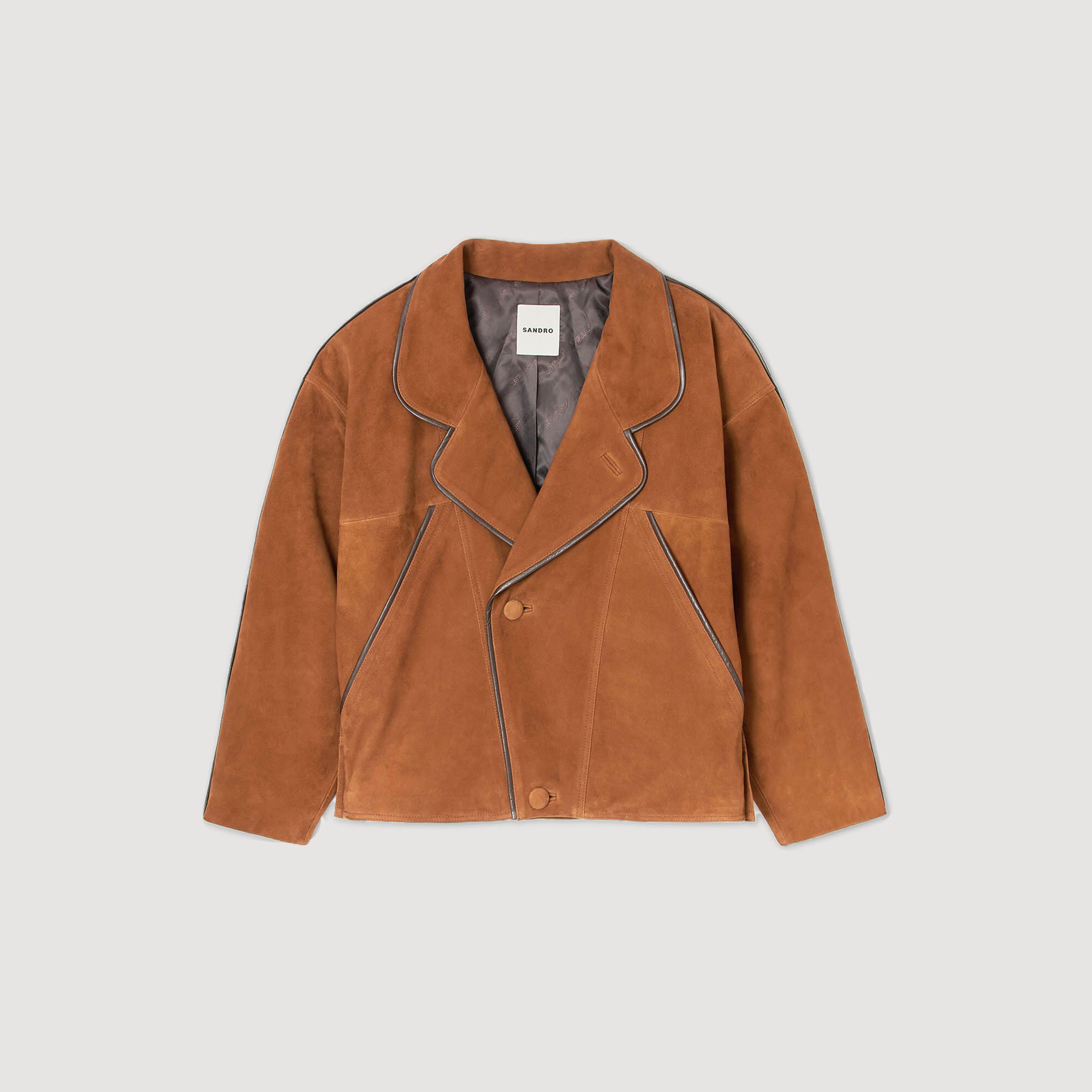 Oversized suède jack