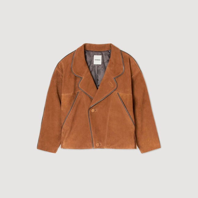 Oversized suède jack