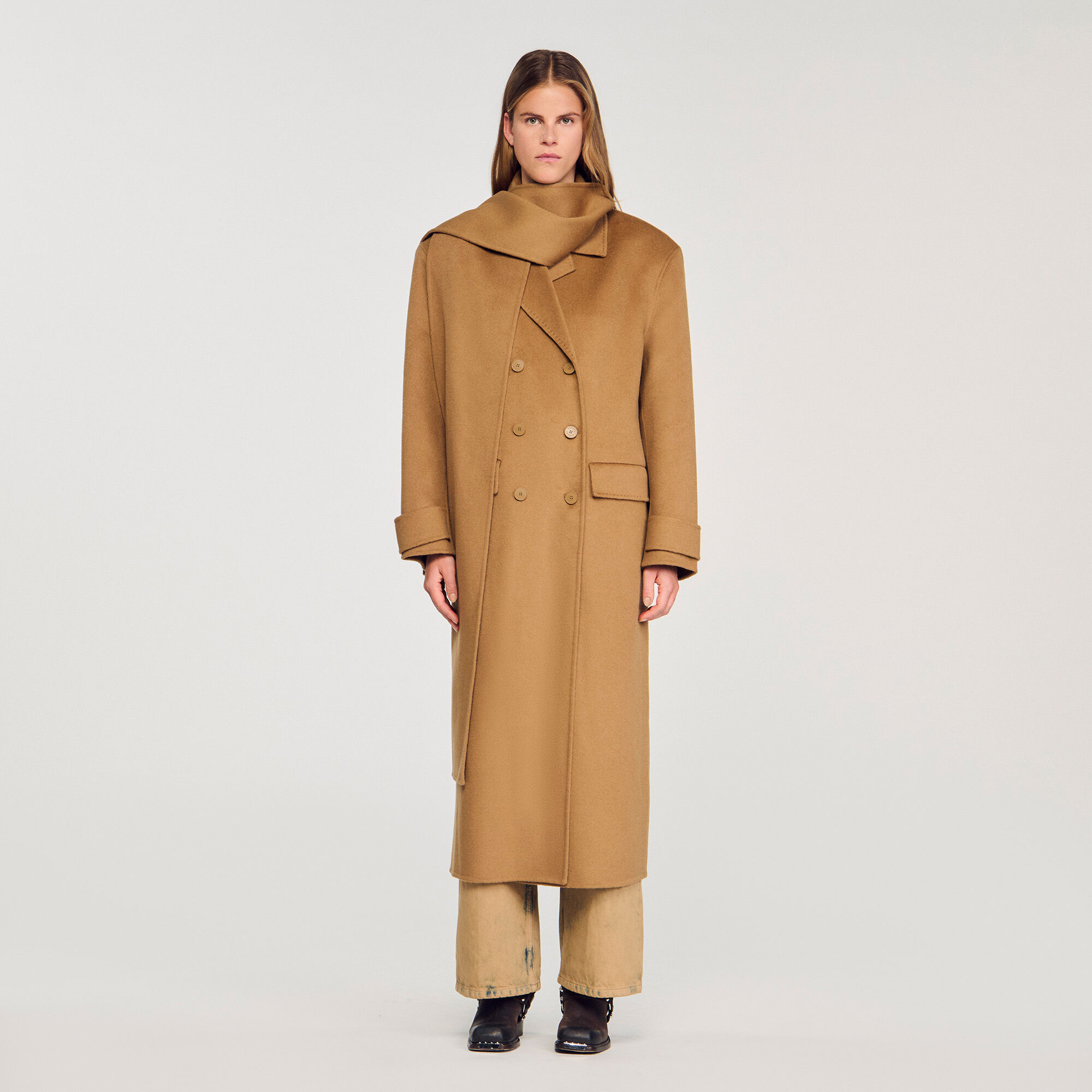 Oversized wollen jas