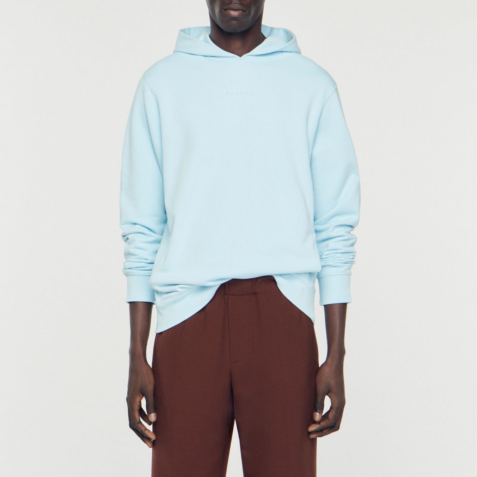 Hoody met rubberen logo