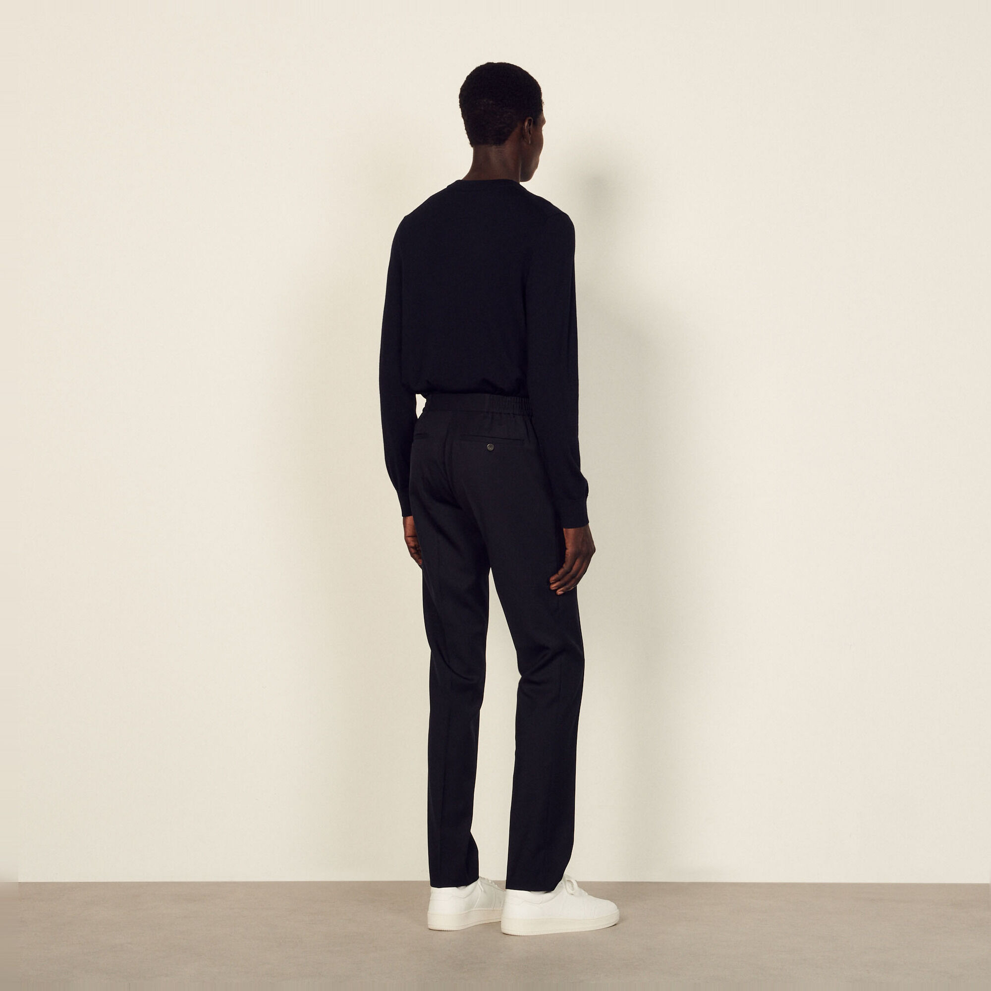 Rechte pantalon van scheerwol