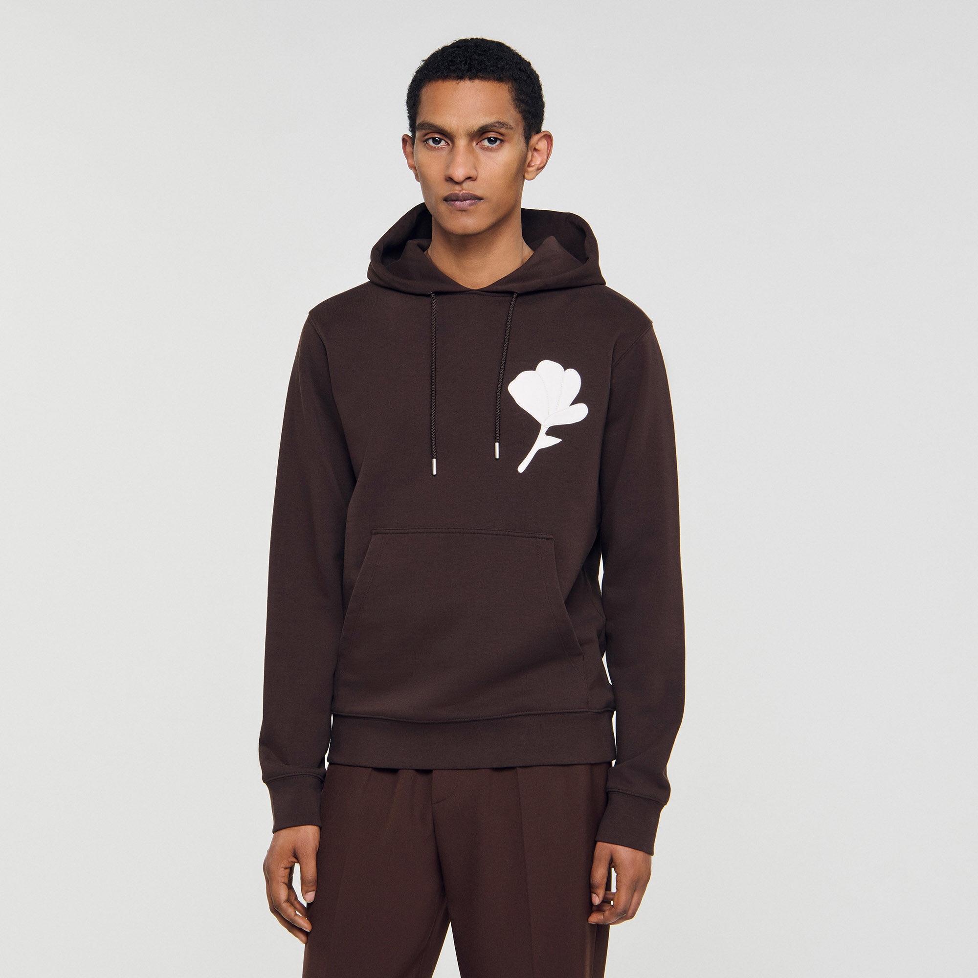 Sweatshirt patch bloemmotief