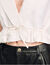 Korte top met volants