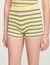Gestreepte gebreide short