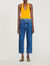 Korte tricot top met ring