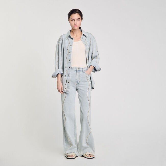 Jeans met stras details