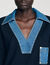 Trui met denimdetails